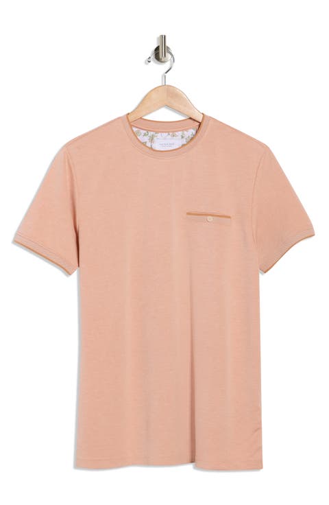 Tipped Crewneck Knit T-Shirt