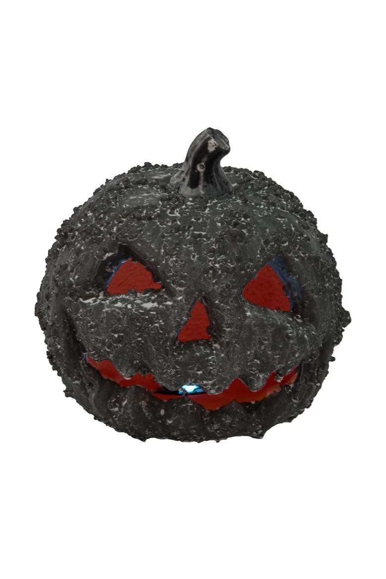 LED Jack-O-Lantern Figurine, Alternate, color, Gray