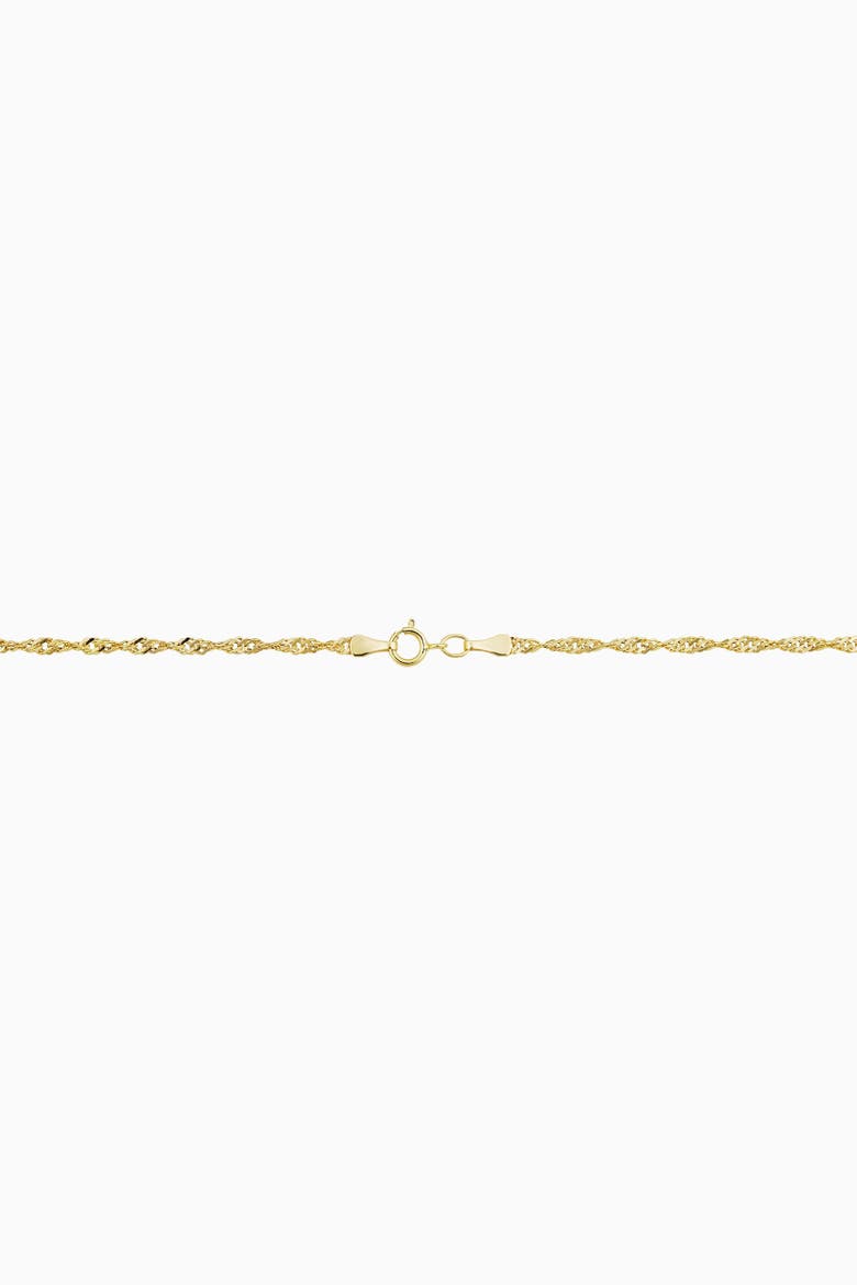 10K Gold Bold Spirah Chain Necklace, Alternate, color, Yellow Gold