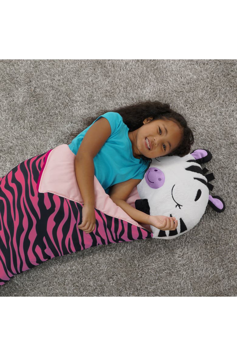 Pillow & Sleepy Sack Large Zinnia Zebra, Alternate, color, Multicolored