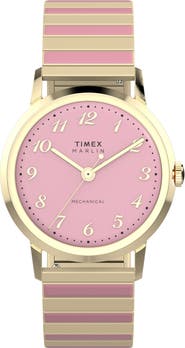 Timex® Marlin® Hand Wound Expansion Strap Watch, 34mm