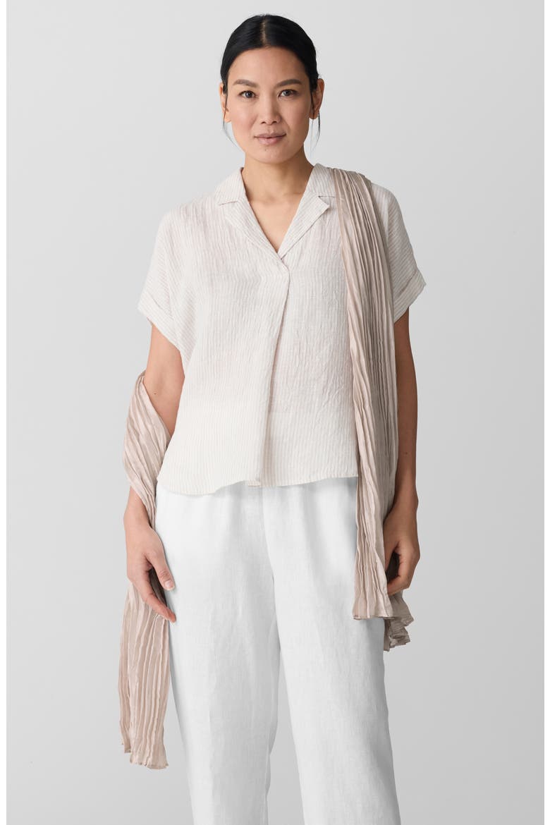 Whisper Crushed Silk Scarf, Alternate, color, CHALK
