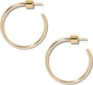 Jennifer Fisher Thread Mini Hoops, 1-Inch