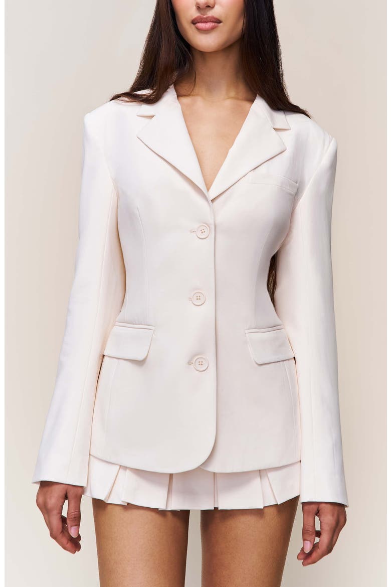 Eden Fitted Blazer, Alternate, color, Ivory