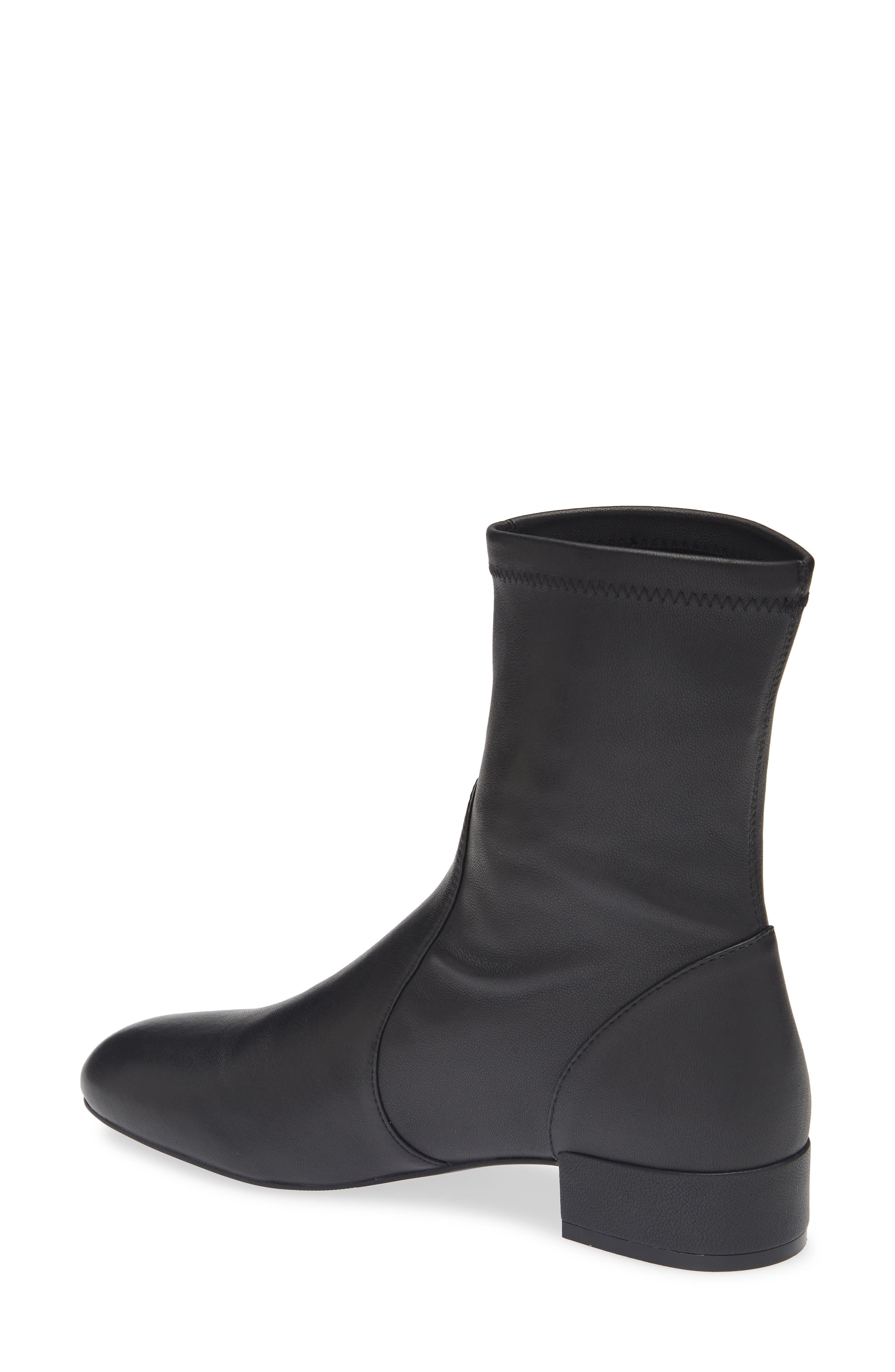 Odetta City 25 Stretch Leather Bootie, Alternate, color, BLACK