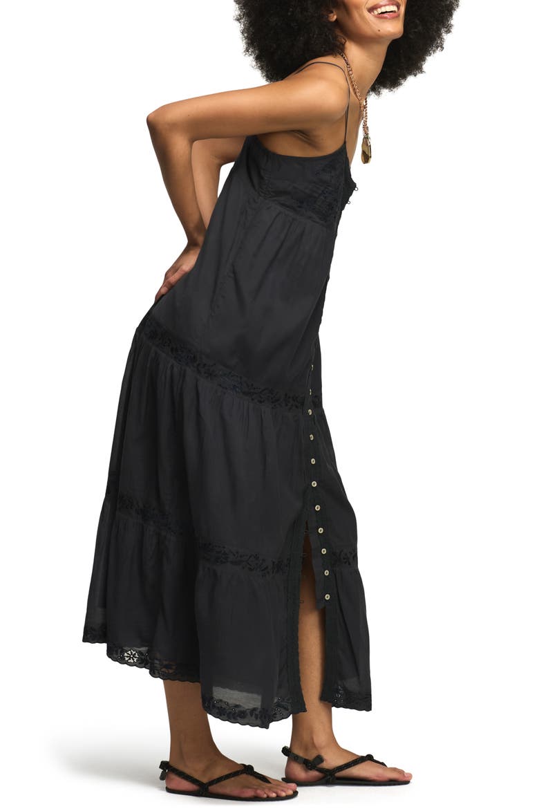 Eyelet Embroidery A-Line Dress, Alternate, color, INDIA INK