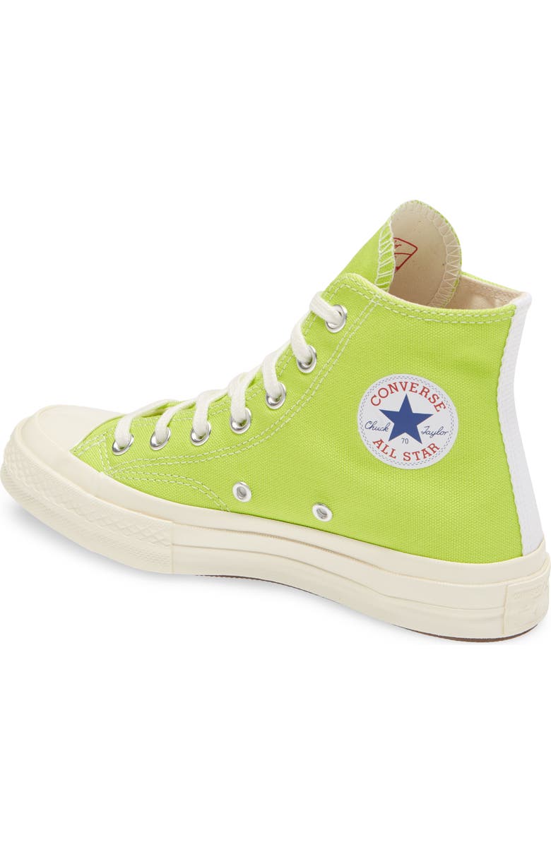 Comme des Garçons PLAY x Converse Chuck Taylor<sup>®</sup> Hidden Heart High Top Sneaker, Alternate, color,