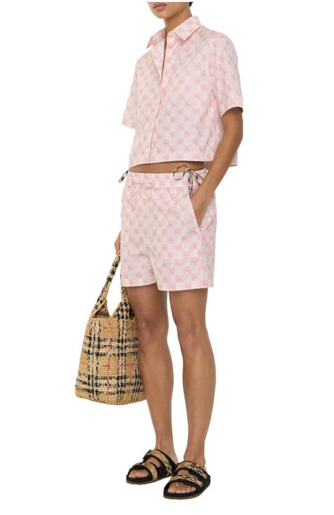 EKD Checkerboard  Cotton Poplin Shorts