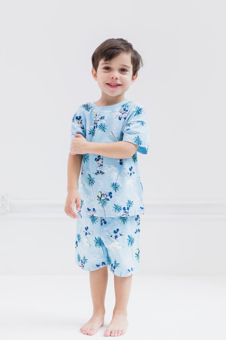 Mickey Mouse Baby Boys' 2-Piece T-Shirt and Shorts Set, Alternate, color, Mickey Light Blue