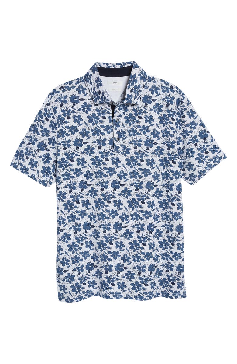 Brax Pico Floral Polo, Alternate, color, 