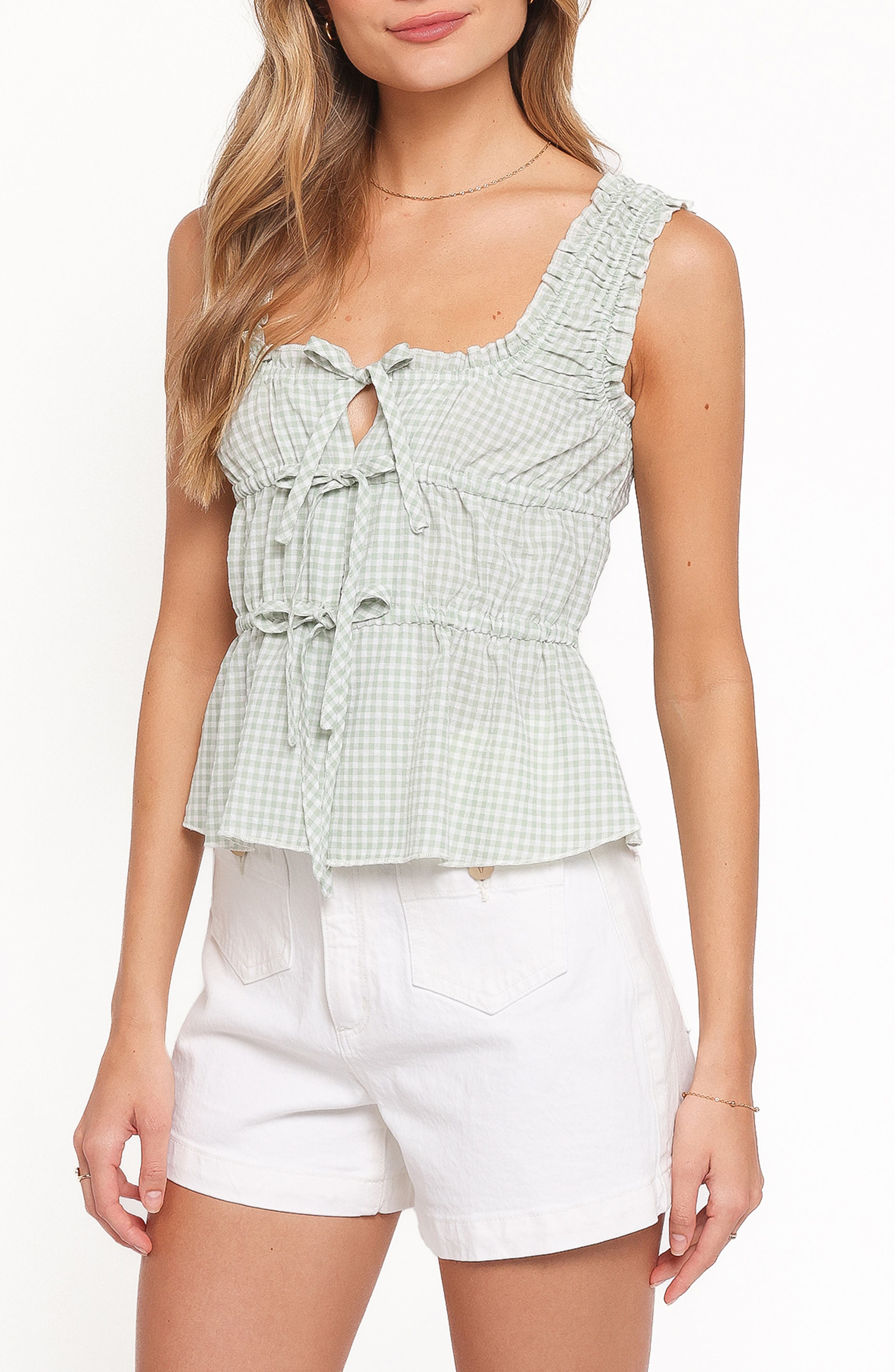 selected SAGE GINGHAM