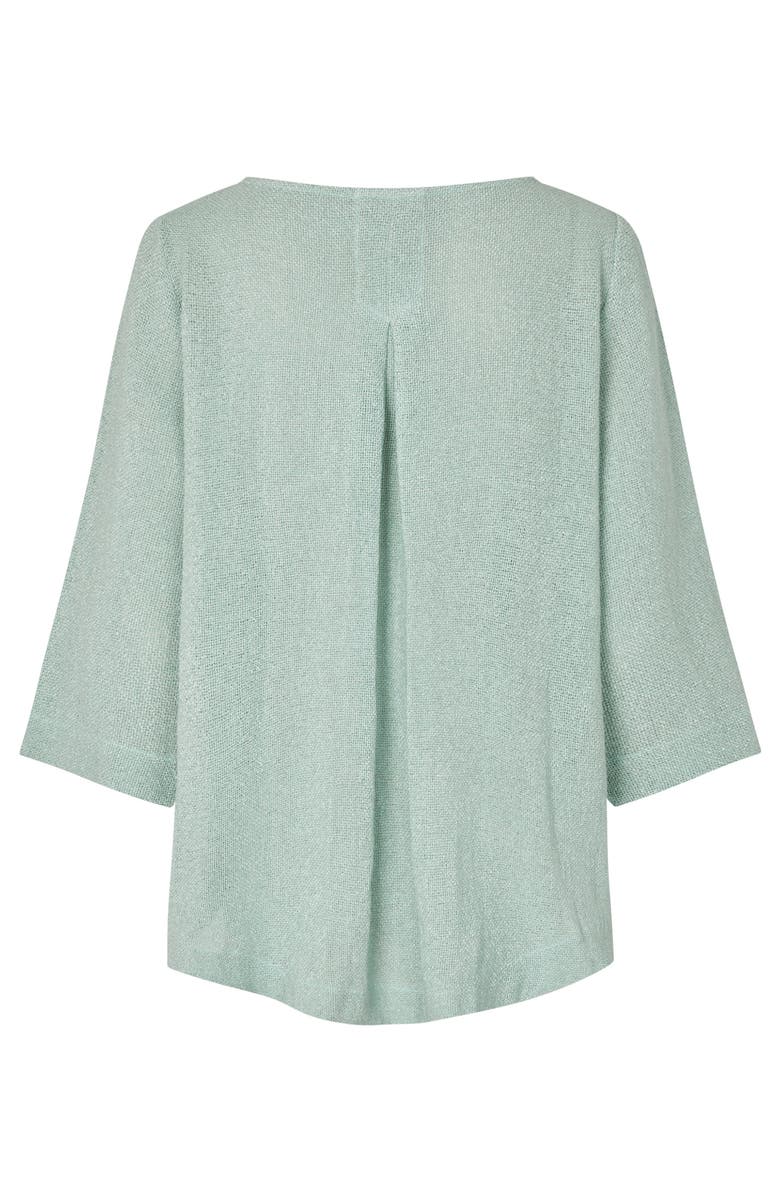 Masai Copenhagen Dovinia 3/4 Sleeve Round Neck Blouse, Alternate, color, Ether