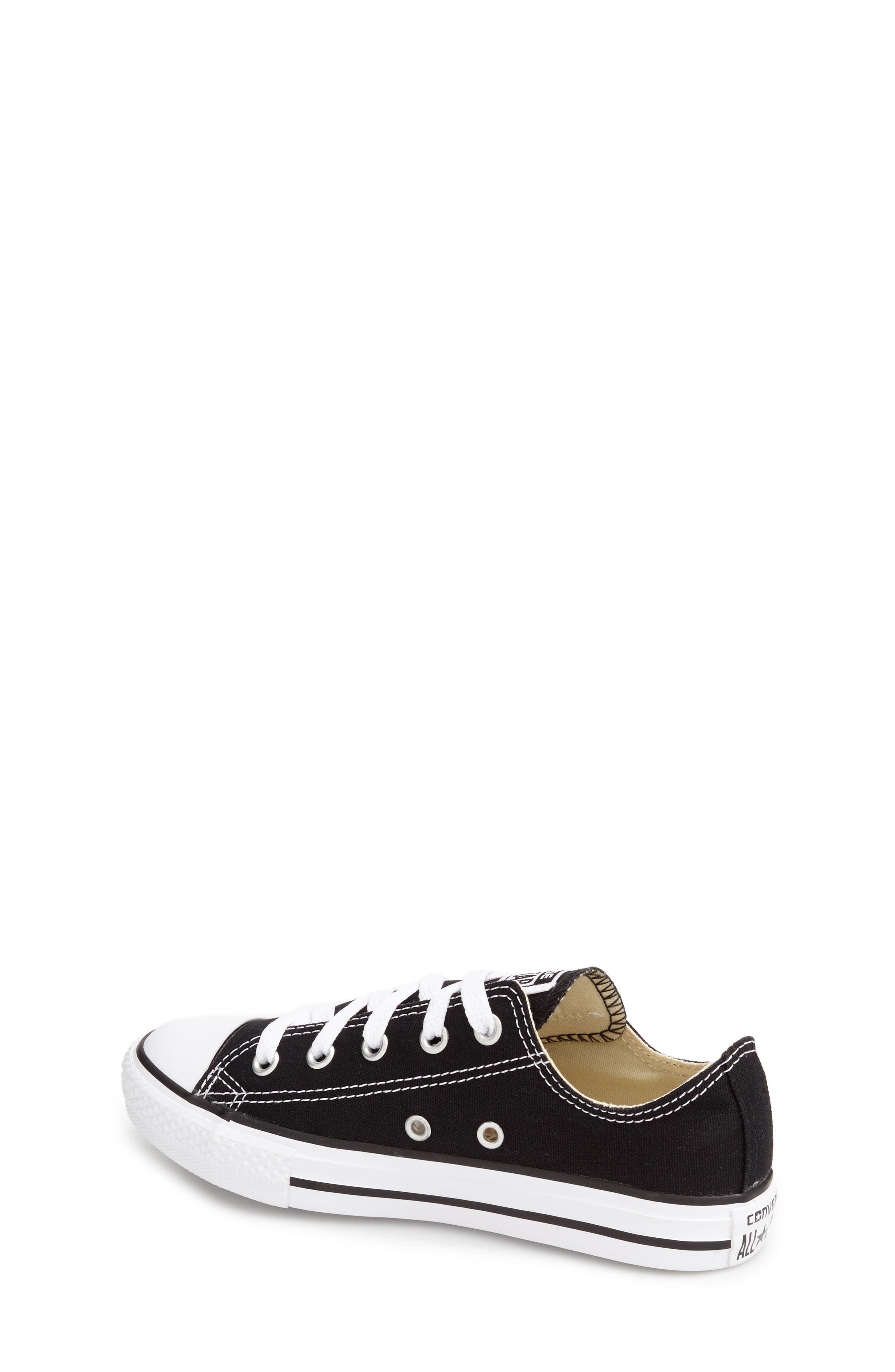 Converse Kids' Chuck Taylor<sup>®</sup> All Star<sup>®</sup> Low Top Sneaker, Alternate, color, Black