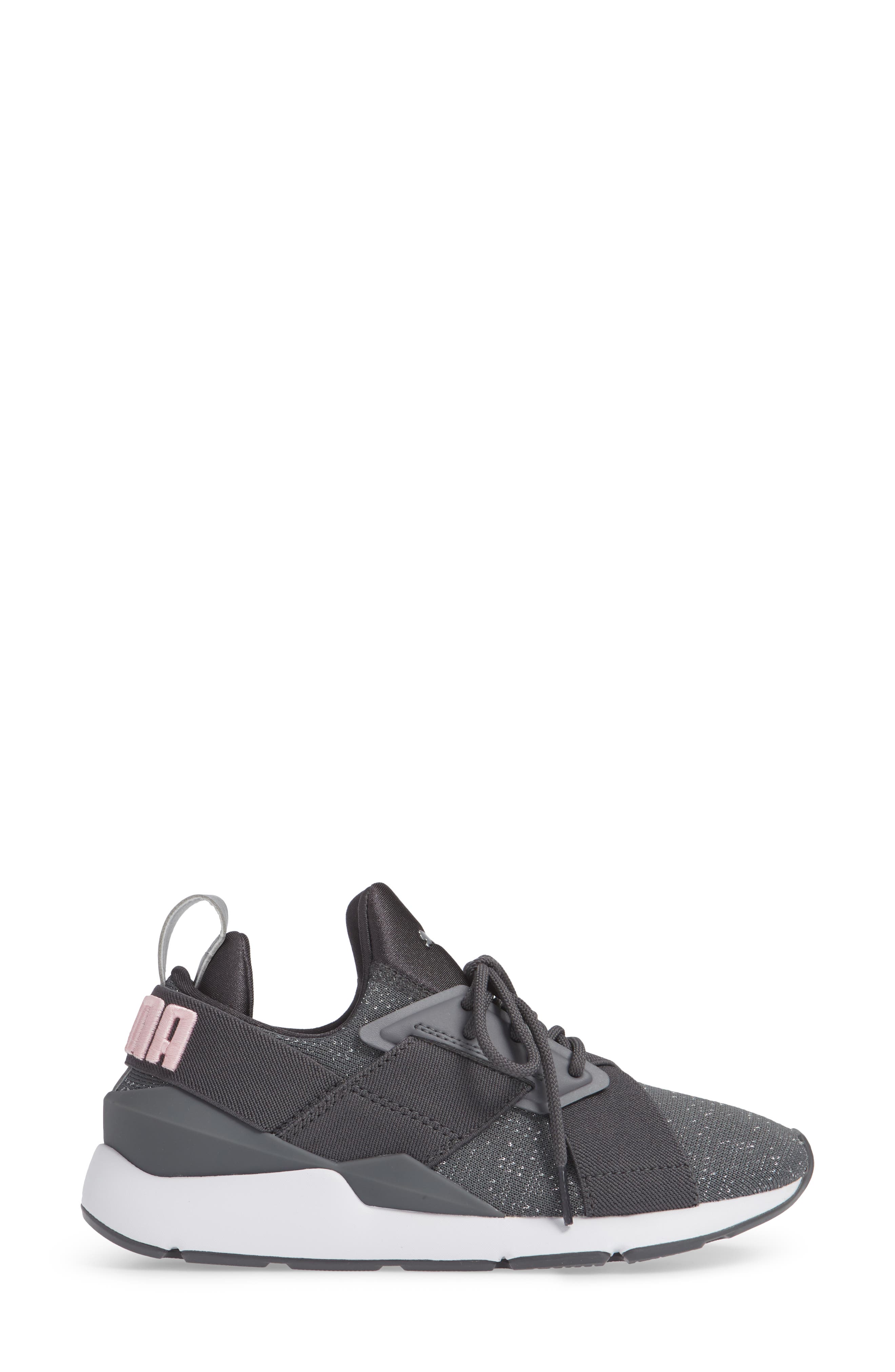 Muse Knit Sneaker, Alternate, color, IRON GATE
