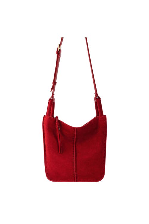 The Sak Los Feliz Crossbody Leather Bag In Red
