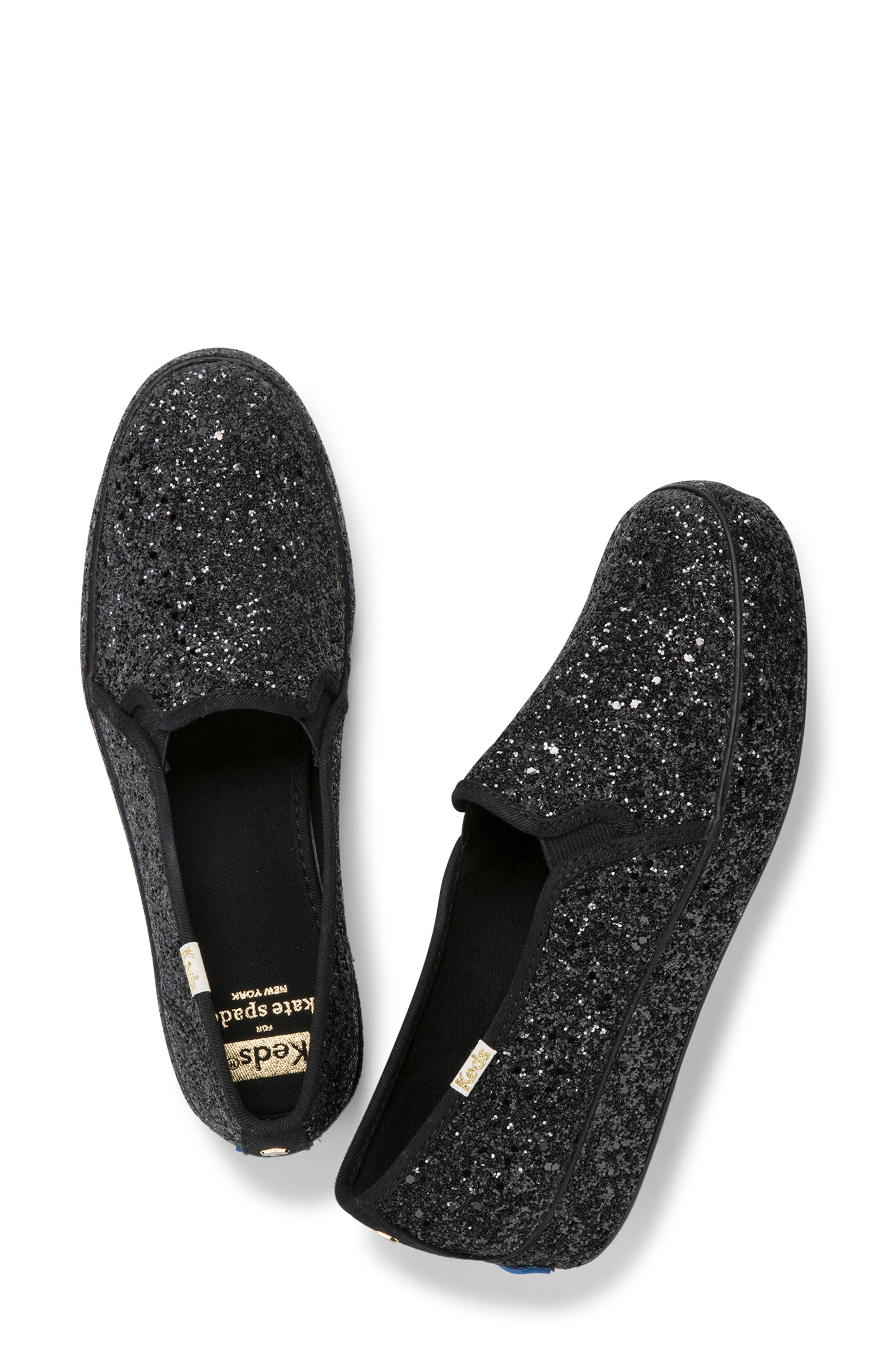 Keds<sup>®</sup> x kate spade new york triple decker allover glitter slip-on sneaker, Alternate, color, 