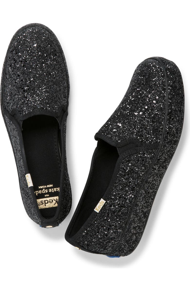 Keds<sup>®</sup> x kate spade new york triple decker allover glitter slip-on sneaker, Alternate, color,