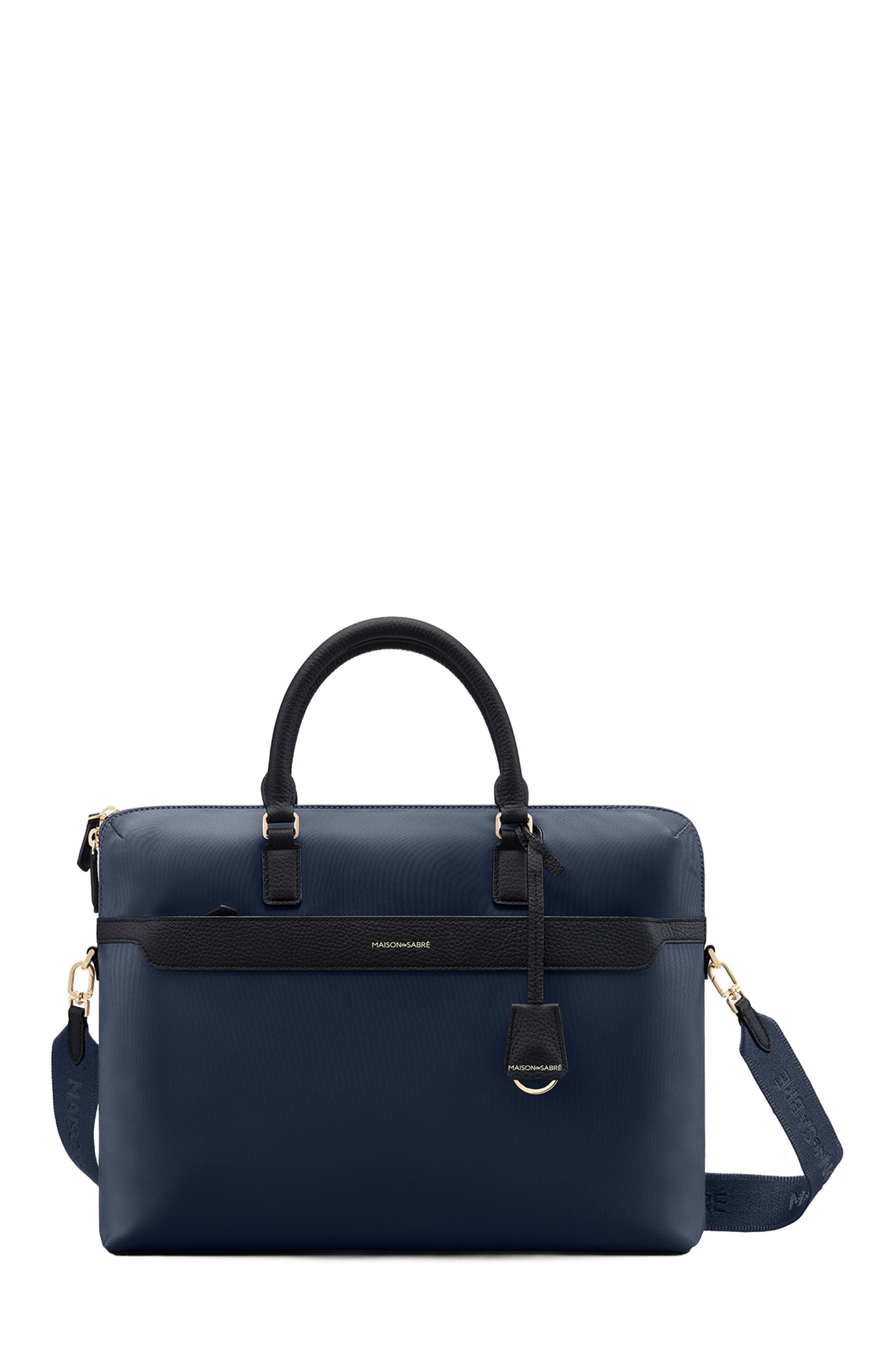MAISON de SABRÉ Nylon Laptop Bag, Main, color, Sabré Blue