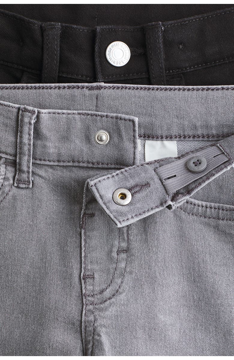 H&M 2-pack Slim Fit Jeans, Alternate, color, Light Gray/Black