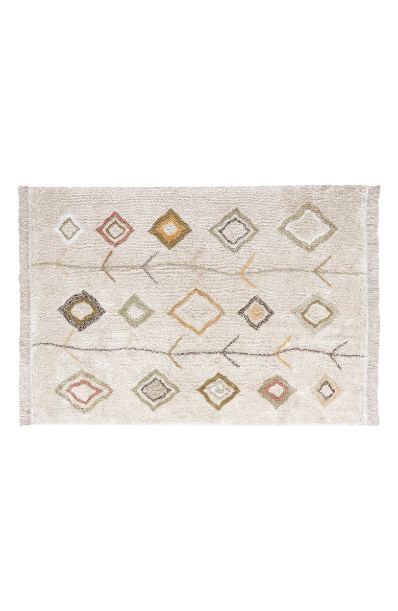 Lorena Canals Kaarol Earth Washable Cotton Rug, Main, color, Natural