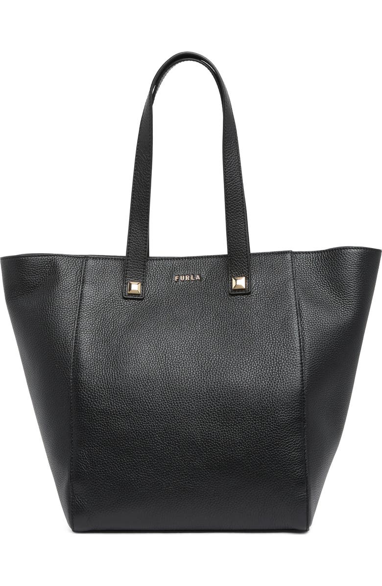 Furla Afrodite Double Handle Leather Tote Bag, Main, color,