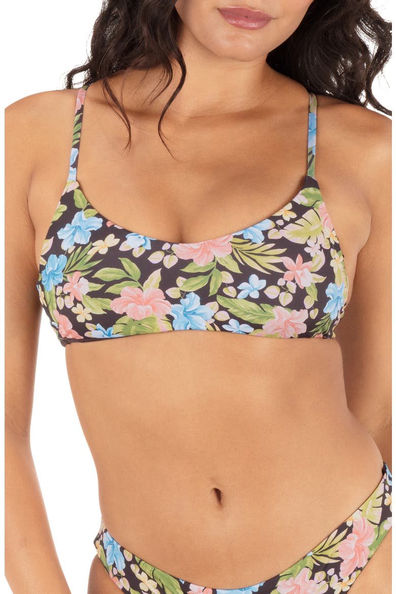 Miami Garden Reversible Bikini Top, Main, color, MOLE