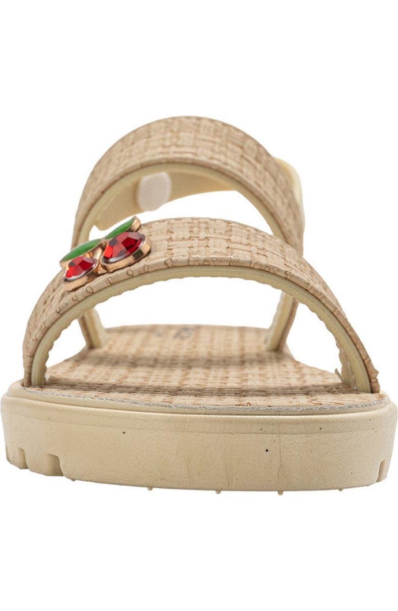 bebe Macey Cherry Sandal, Alternate, color, Tan