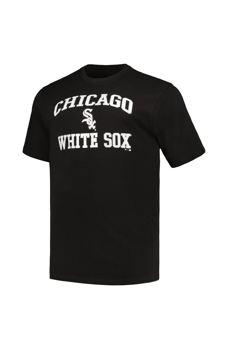 PROFILE Men's Profile Black/Heather Gray Chicago White Sox Big & Tall T-Shirt Combo Pack, Alternate, color, Black