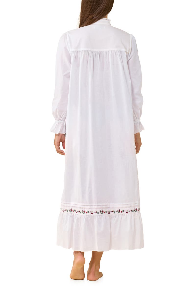Embroidered Cotton Lawn Ballet Nightgown, Alternate, color, WHITE