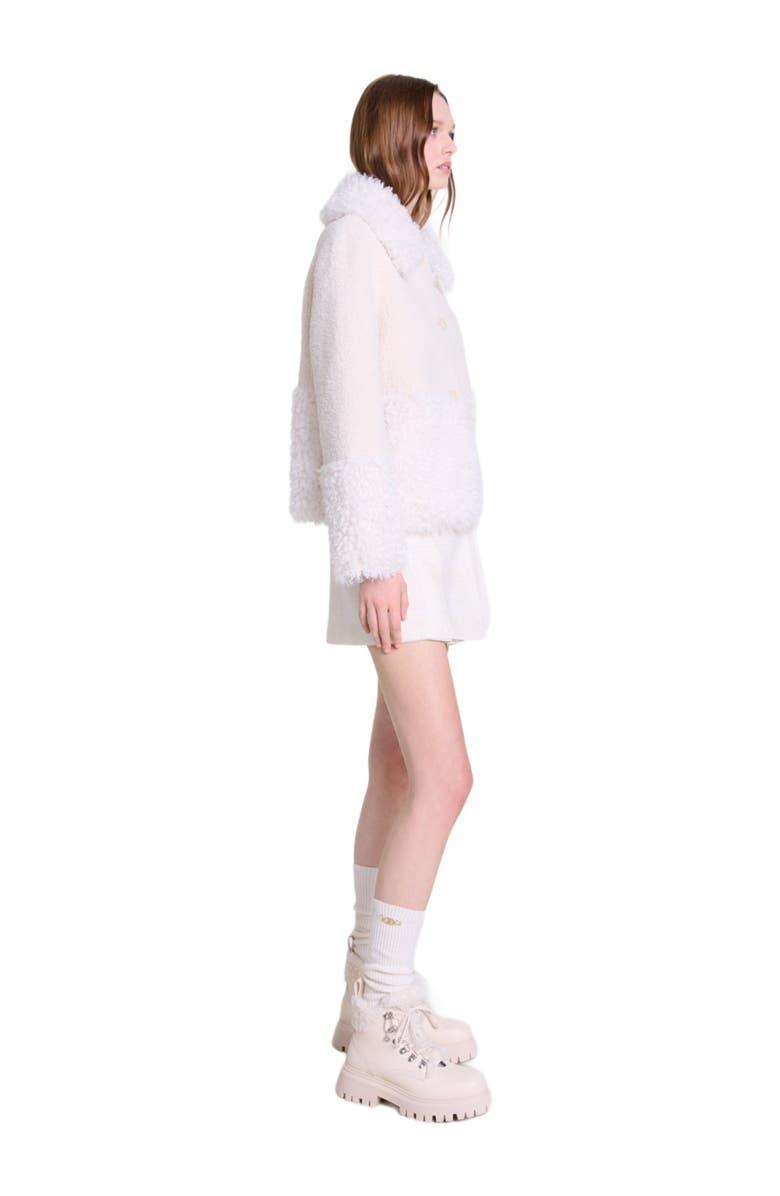 maje Short fake fur coat, Alternate, color,