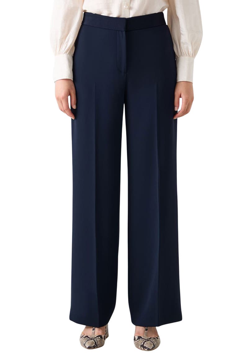 Audrey Wide Leg Pants, Main, color, NAVY