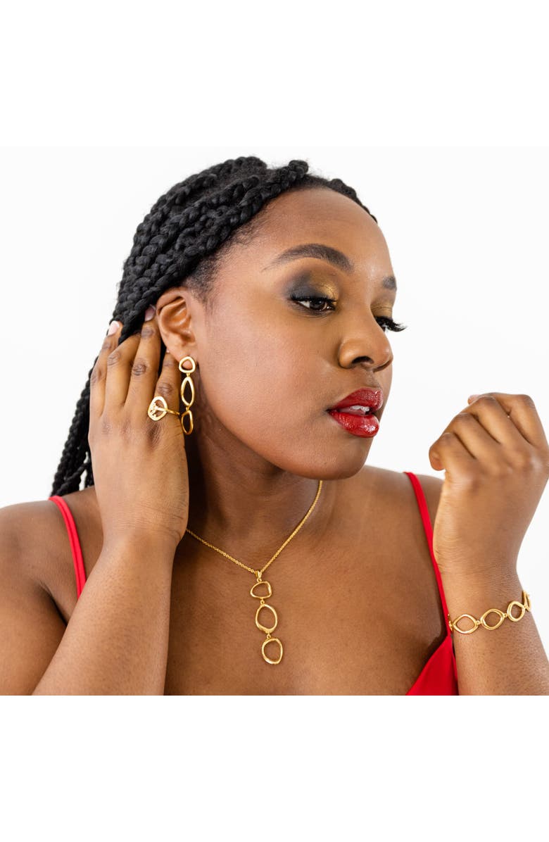 Lucy Quartermaine Volcan Necklace, Alternate, color, Gold Vermeil