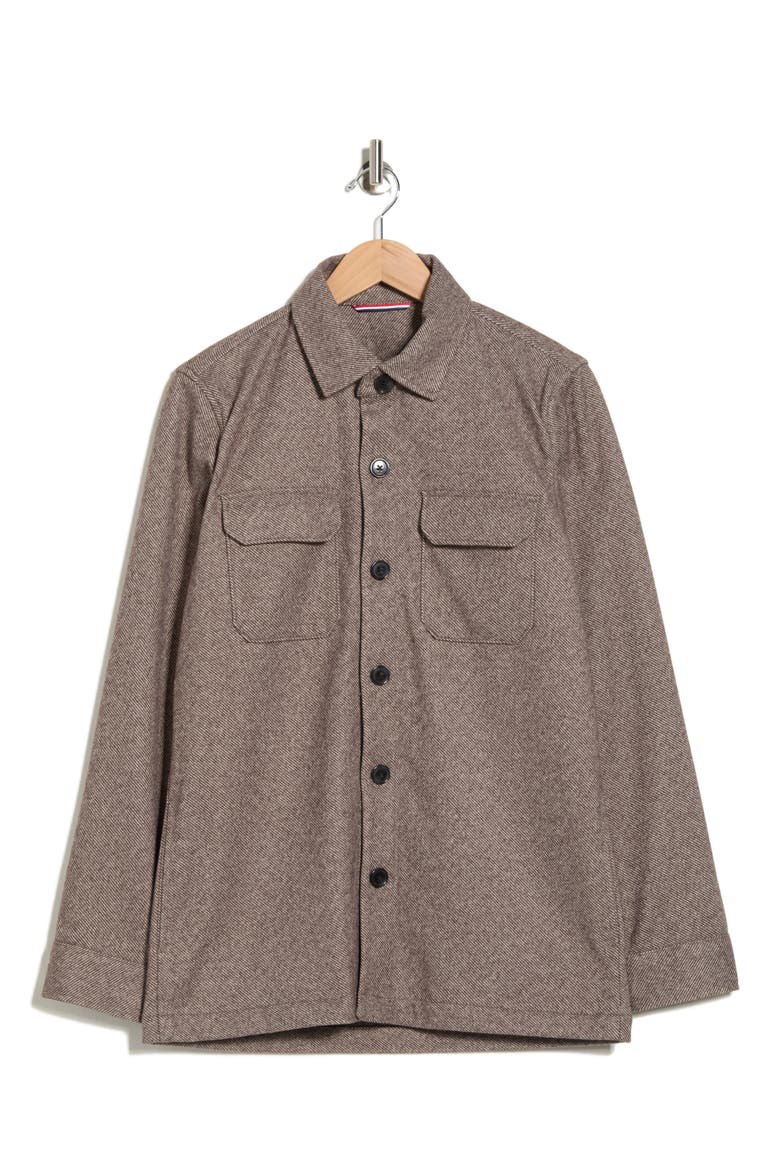 Melton Shirt Jacket, Alternate, color, GRAPHITE/ GRAPHITE