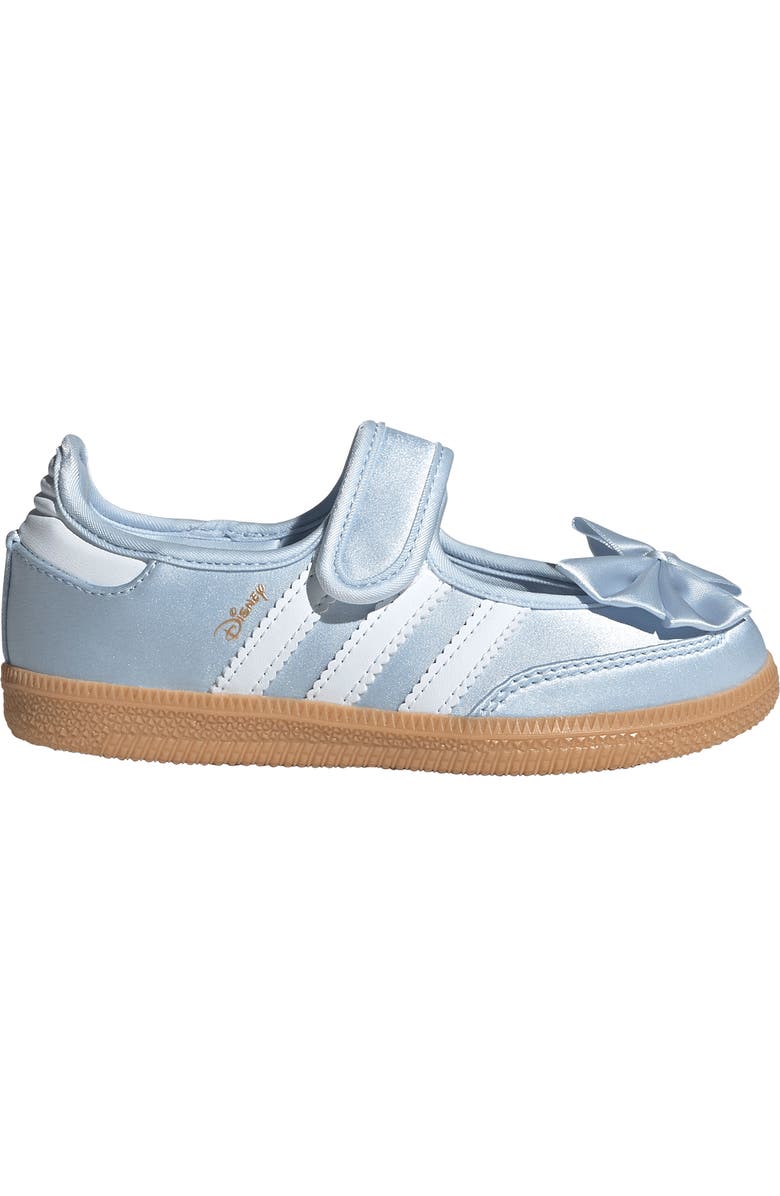 adidas x Disney Alice in Wonderland Samba Jane Sneaker, Alternate, color, Crystal Sky/ White/ Gum