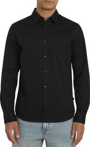 DKNY SPORTSWEAR Johnson Stretch Cotton Button-Up Shirt