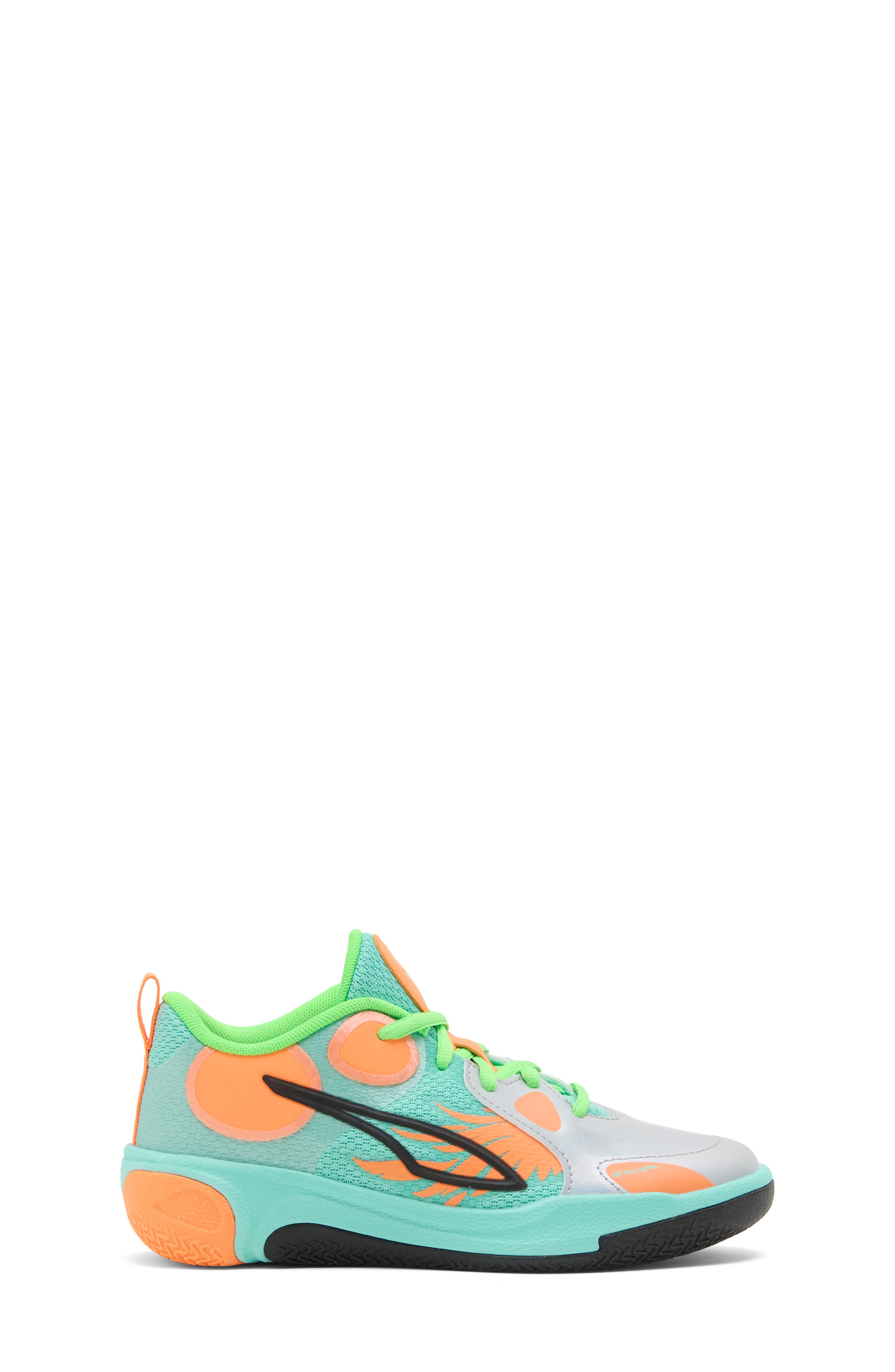 Kids' MB World.01 Basketball Sneaker, Alternate, color, FLURO ORANGE/ FLURO GREEN