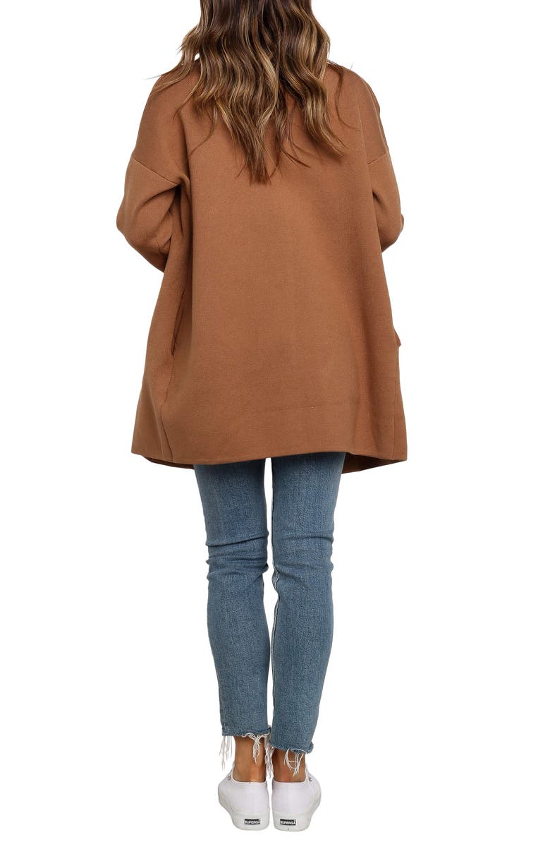 Petal & Pup Lenore Longline Cardigan, Alternate, color, Brown