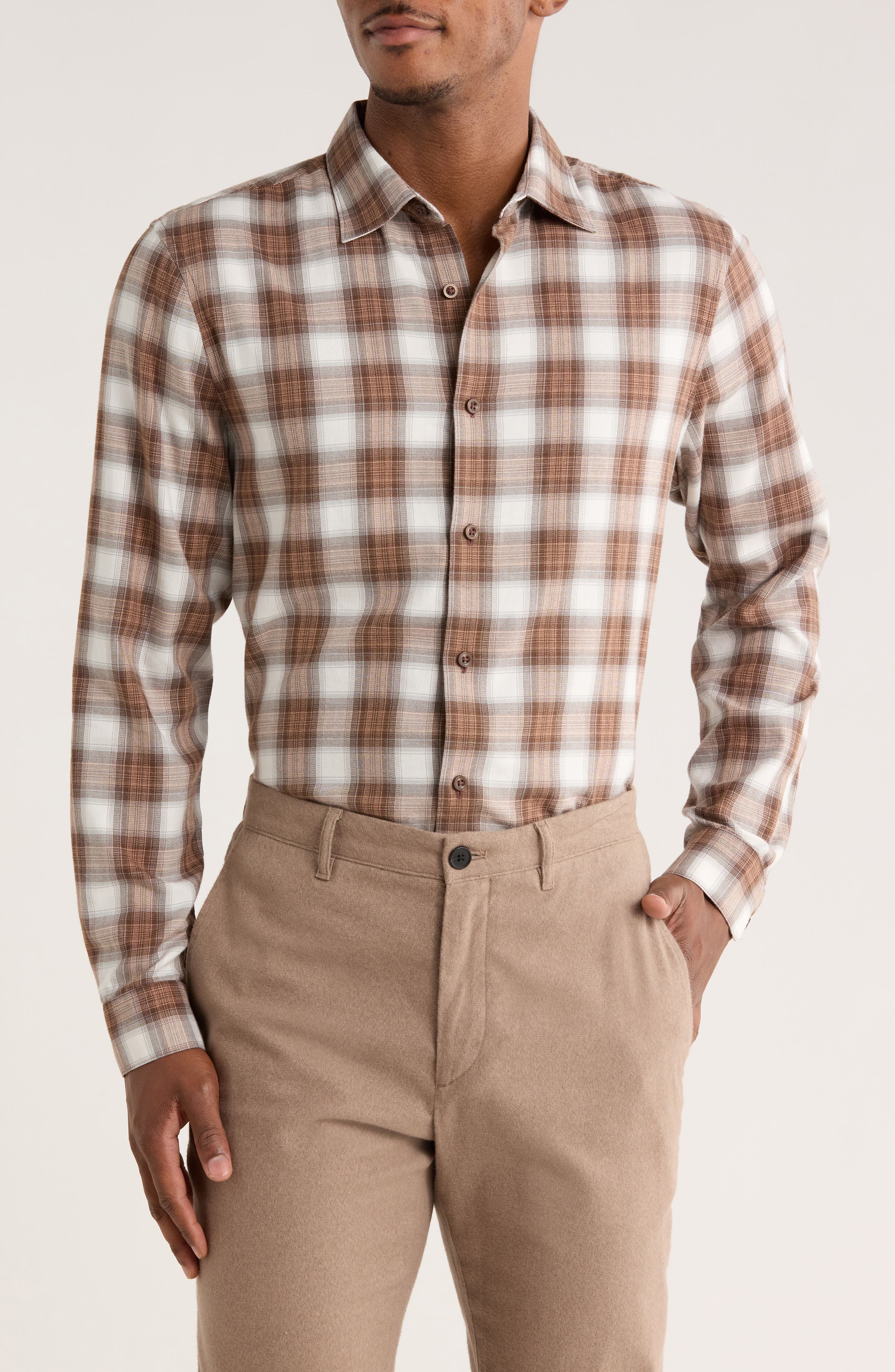 Flannel Button-Up Shirt - image 3