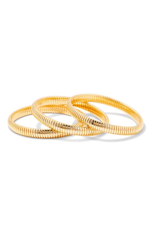 Brook & York Brook And York Scottie Set Of 3 Bracelets In Gold