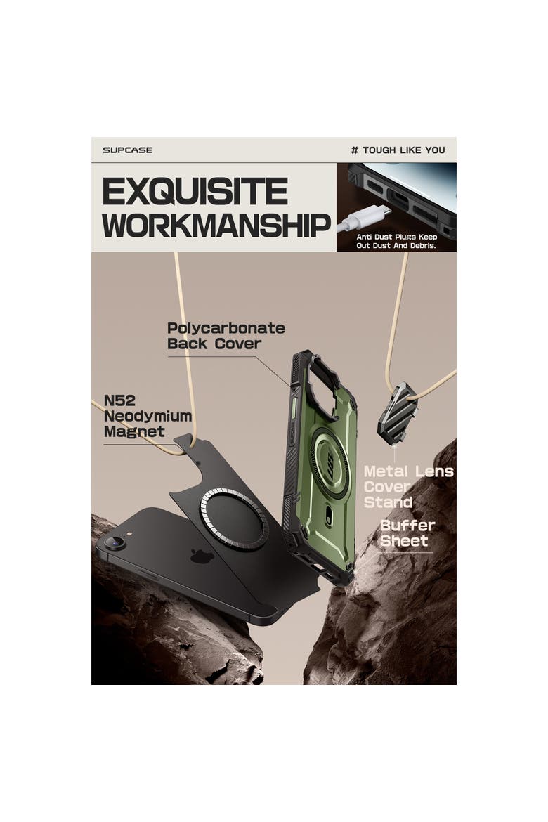 iPhone 16e Unicorn Beetle MAG XT MagSafe Case, Alternate, color, Guldan - iPhone 16e