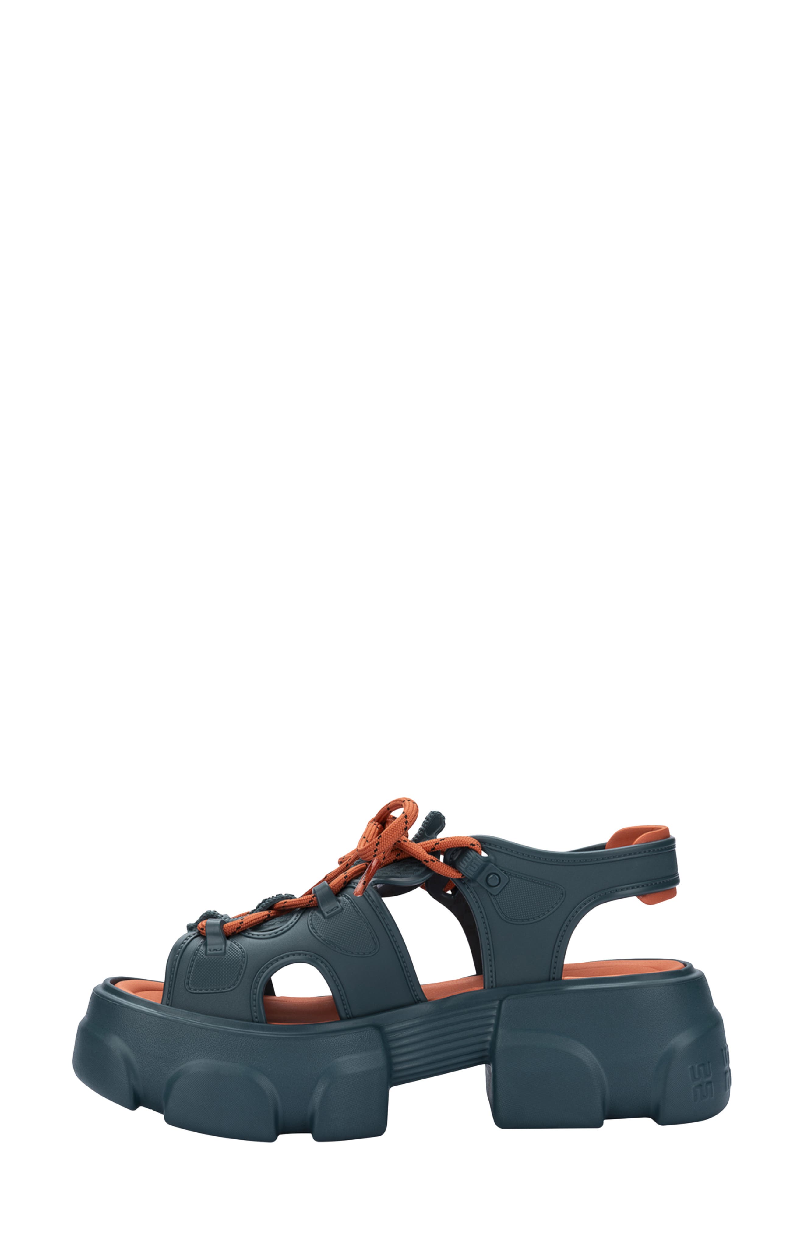 Camp Platform Sandal, Alternate, color, BLUE/ ORANGE