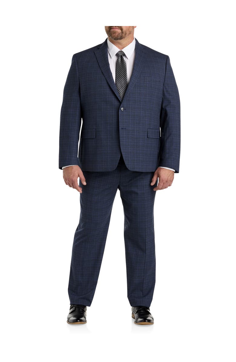 Michael Kors Big & Tall Check Patterned Suit Jacket, Alternate, color, 
