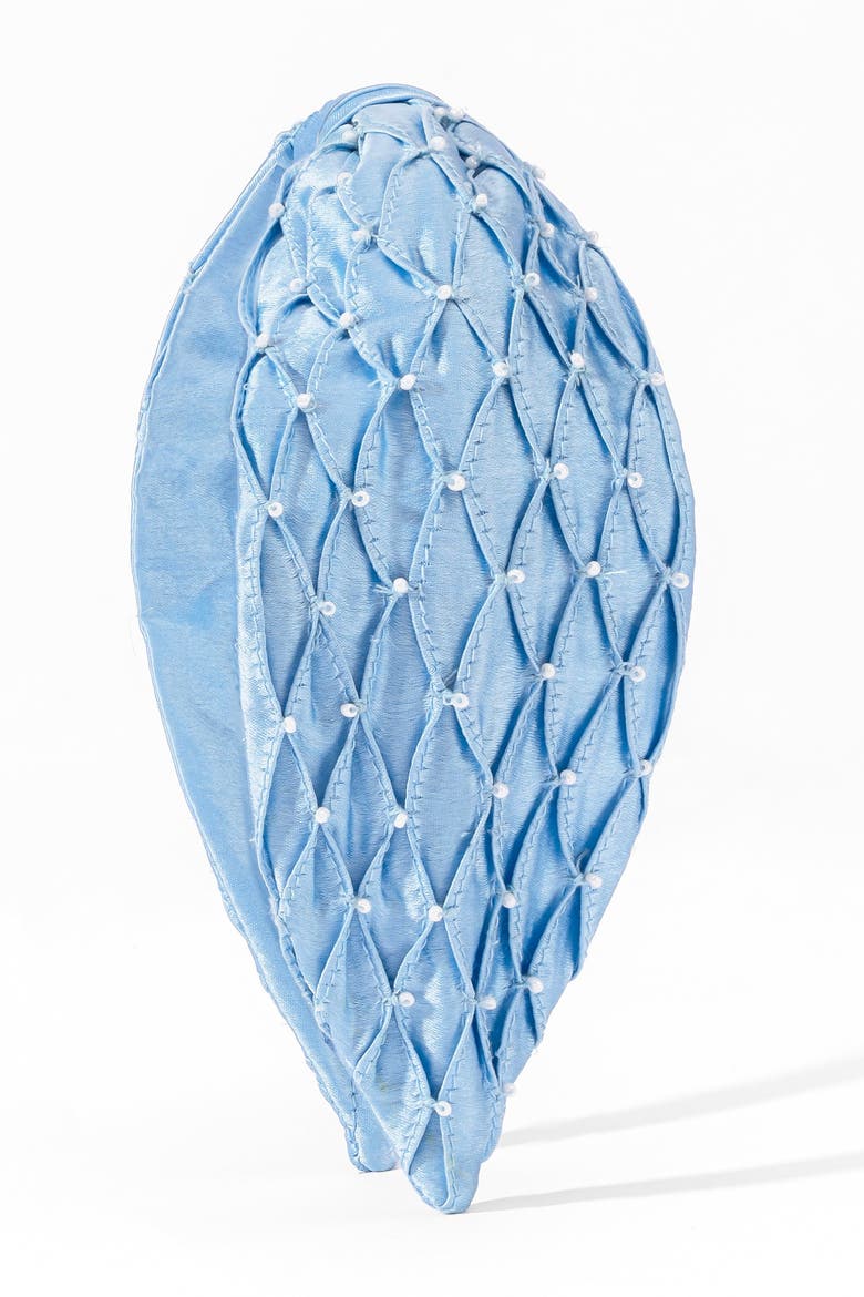 Pin Tuck knotted band, Alternate, color, Blue