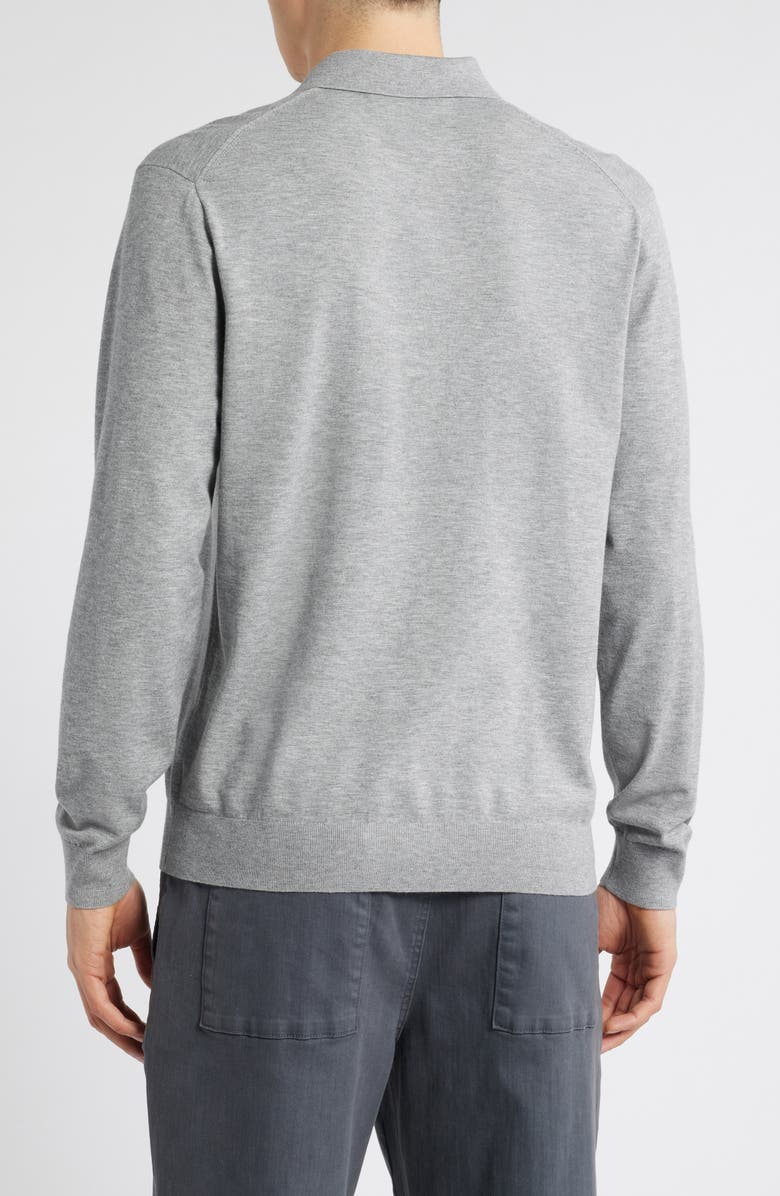 Theory Long Sleeve Quarter Zip Polo Sweater, Alternate, color, 