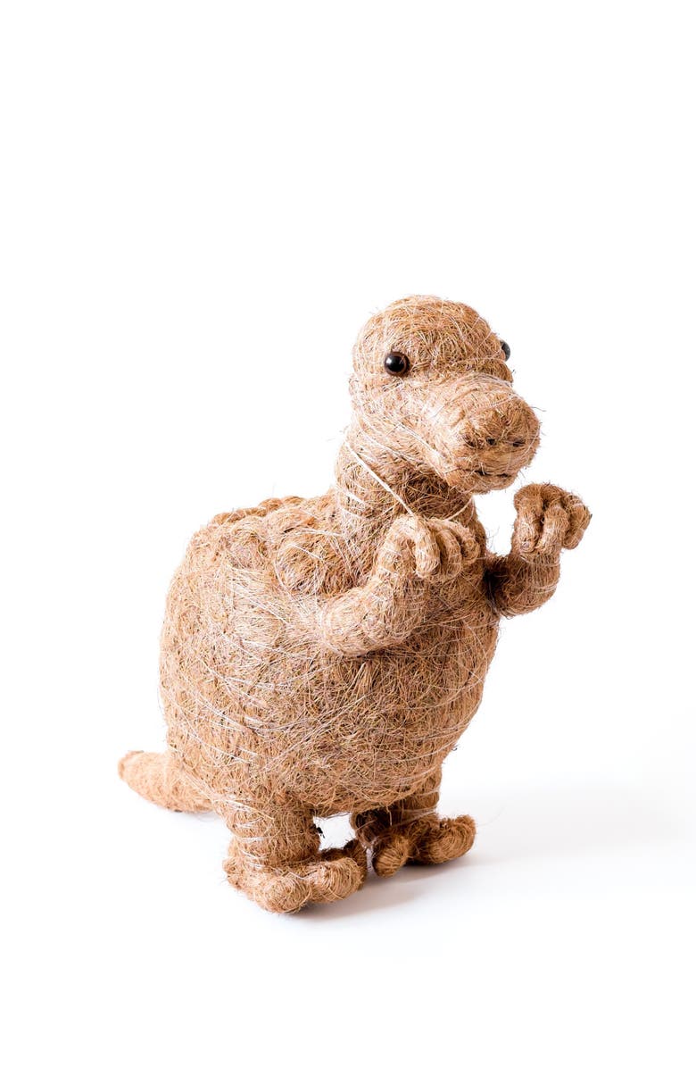 LIKHA Dinosaur Coco Coir Planters, Alternate, color, Brown