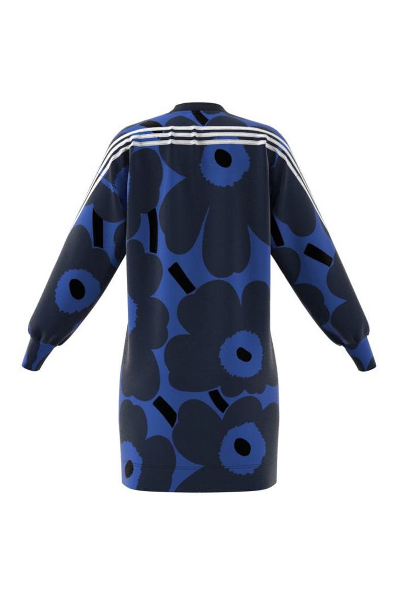 x Marimekko Long Sleeve Fleece Dress, Alternate, color, BOLD BLUE