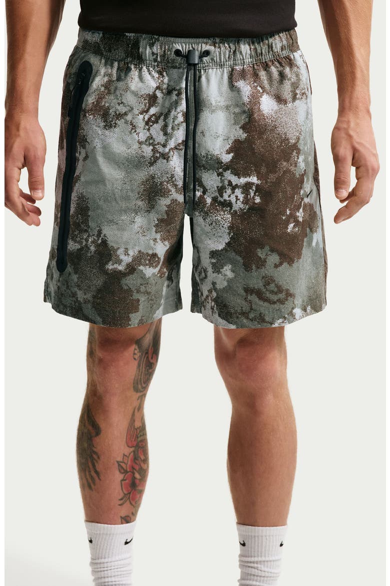 Dri-FIT Woven Drawstring Shorts, Alternate, color, SILVER SAGE/ BLACK
