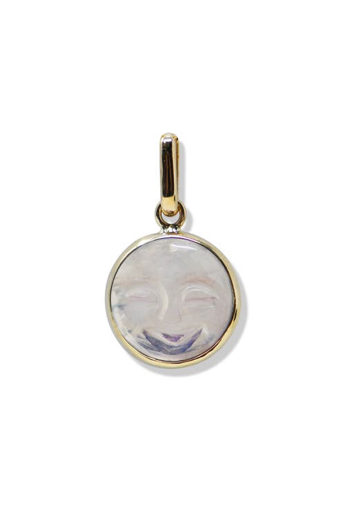Anzie Classique Carved Moonstone Face Pendant
