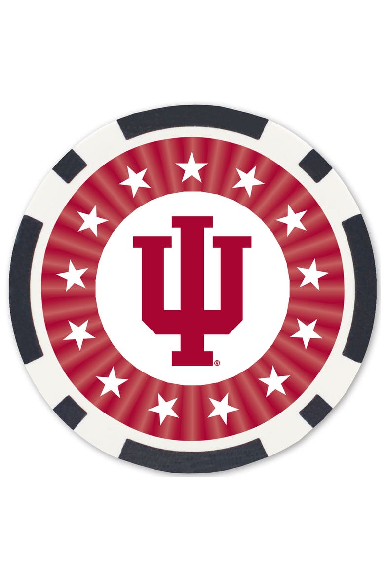 Indiana Hoosiers 100 Piece Poker Chips, Alternate, color, Multicolor
