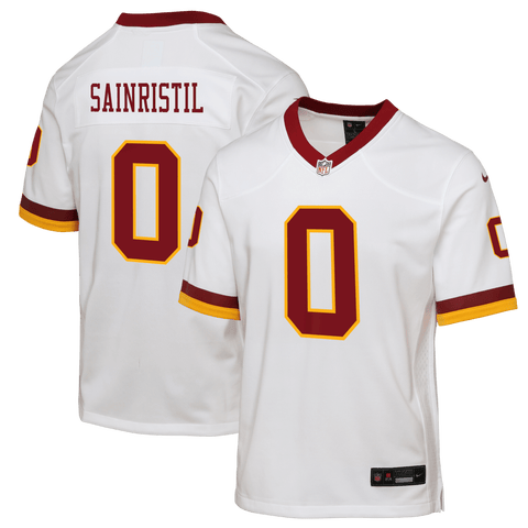 Youth Nike Mike Sainristil White Washington Commanders Alternate 2 Game Jersey